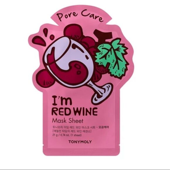 NWT TONYMOLY I’m Red Wine Mask Sheet (2) - Pore Care - Picture 1 of 3